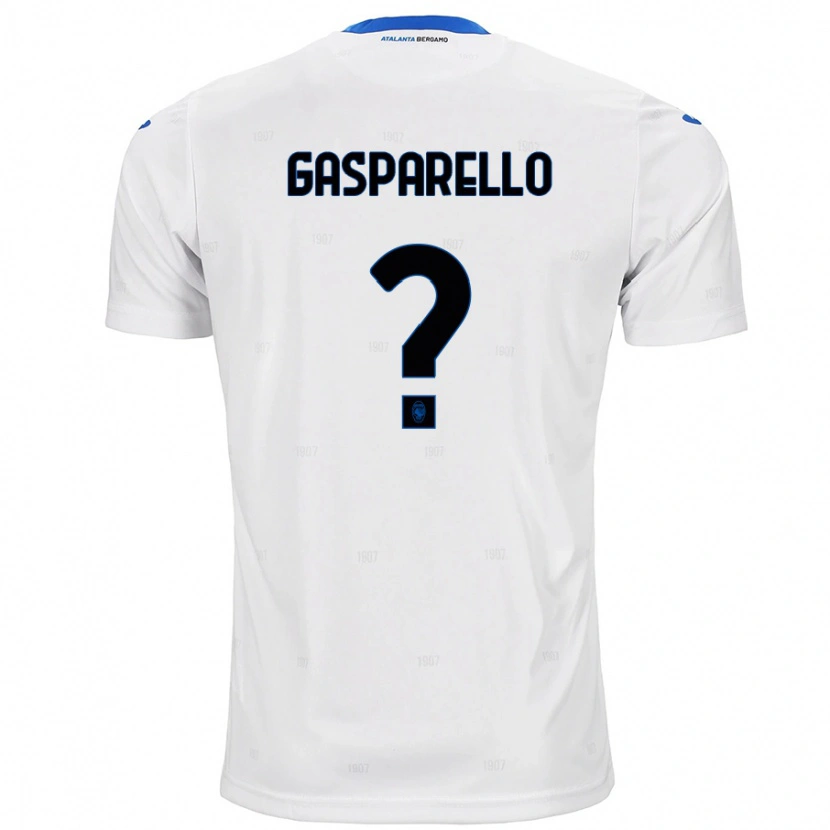DanxenキッズFrancesco Gasparello#0白アウェイシャツ2024/25ジャージーユニフォーム