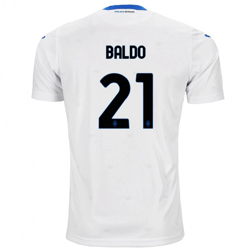 DanxenキッズNicolò Baldo#21白アウェイシャツ2024/25ジャージーユニフォーム