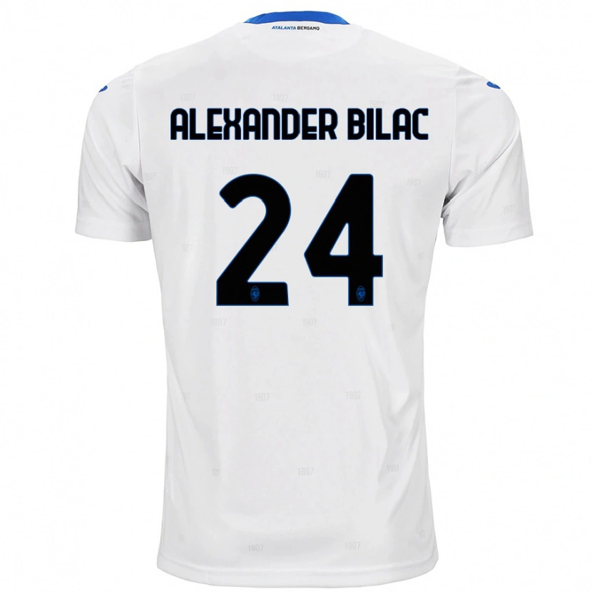 DanxenキッズMax Alexander Bilac#24白アウェイシャツ2024/25ジャージーユニフォーム