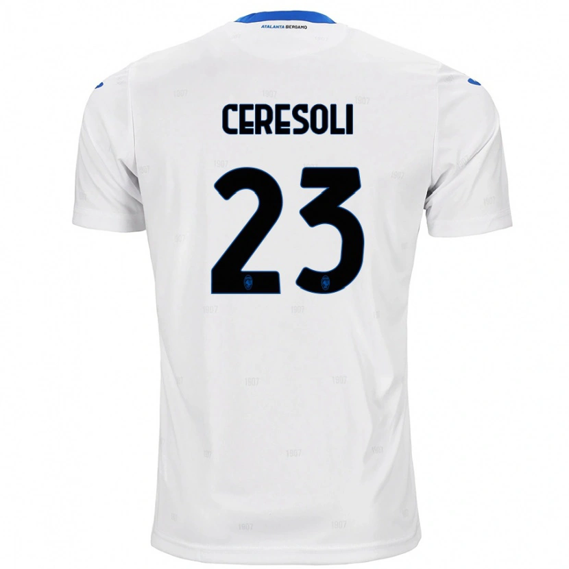 DanxenキッズAndrea Ceresoli#23白アウェイシャツ2024/25ジャージーユニフォーム