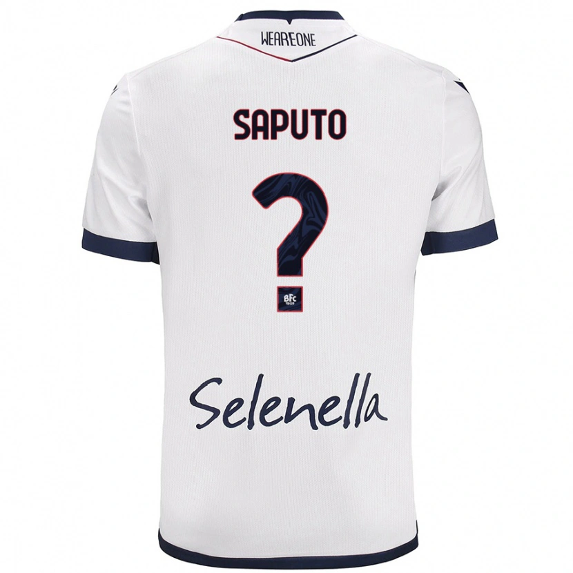 DanxenキッズJesse Saputo#0ホワイト ロイヤルブルーアウェイシャツ2024/25ジャージーユニフォーム