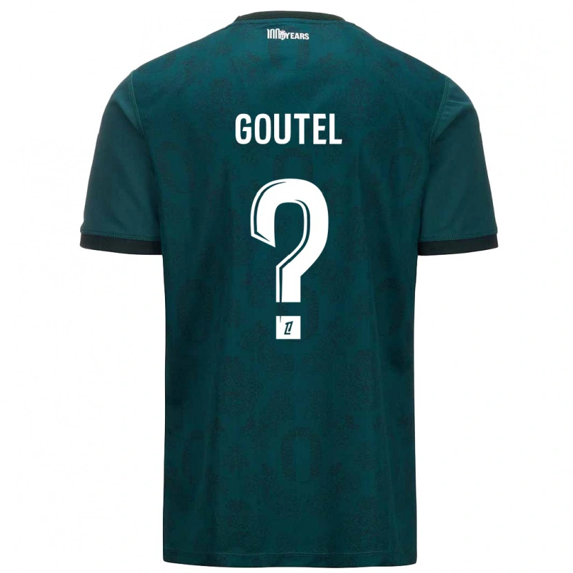 DanxenキッズFarid Goutel#0ダークグリーンアウェイシャツ2024/25ジャージーユニフォーム