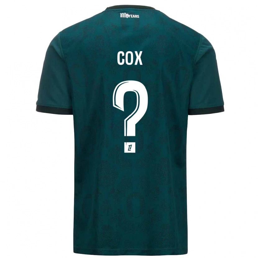DanxenキッズMatthew Cox#0ダークグリーンアウェイシャツ2024/25ジャージーユニフォーム