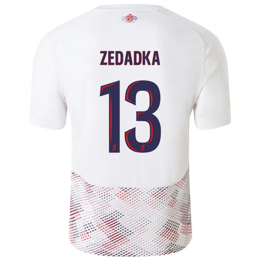 Danxenキッズアキム・ゼダッカ#13ホワイト ロイヤルブルーアウェイシャツ2024/25ジャージーユニフォーム