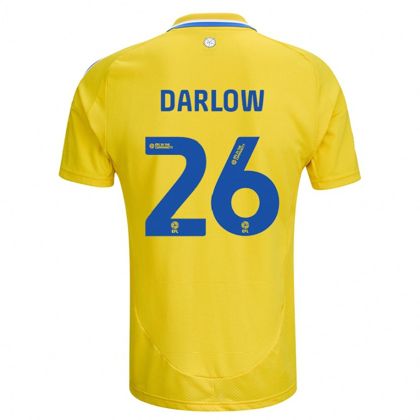 Danxenキッズカール・ダーロウ#26黄 青アウェイシャツ2024/25ジャージーユニフォーム