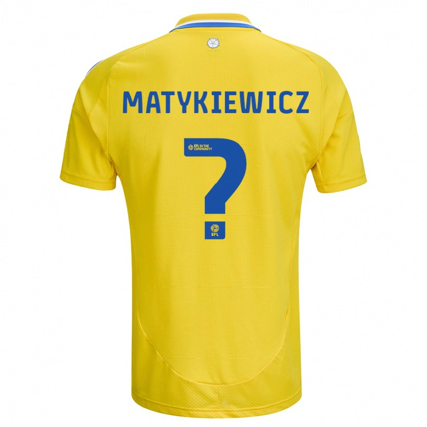 Danxenキッズルーク・マティキエヴィチ#0黄 青アウェイシャツ2024/25ジャージーユニフォーム