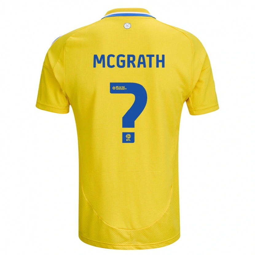DanxenキッズRonnie Mcgrath#0黄 青アウェイシャツ2024/25ジャージーユニフォーム