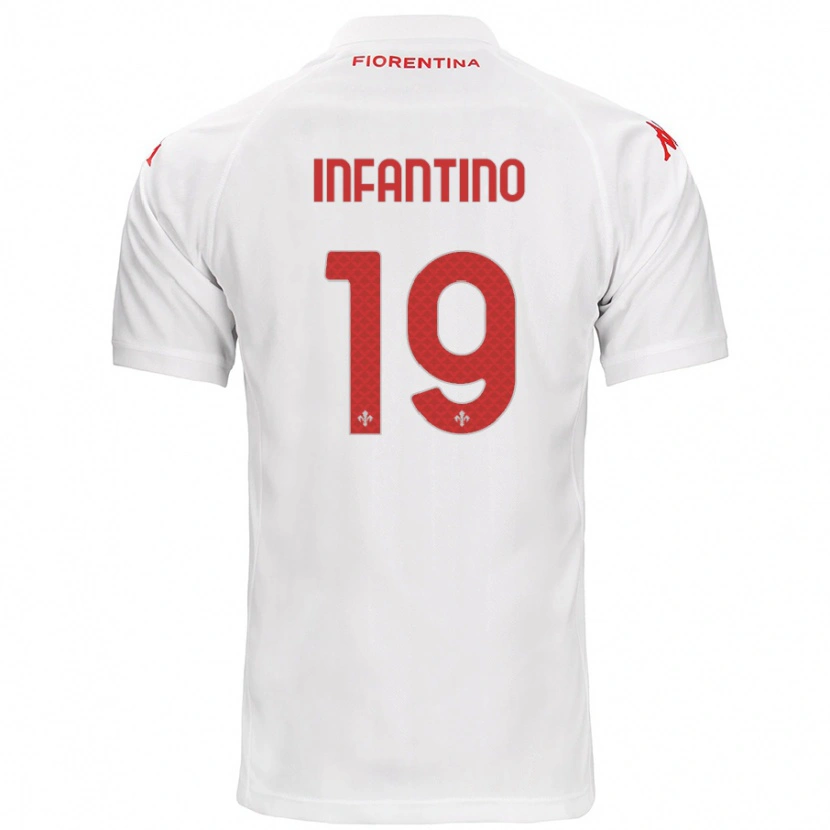Danxenキッズジーノ・インファンティーノ#19白アウェイシャツ2024/25ジャージーユニフォーム