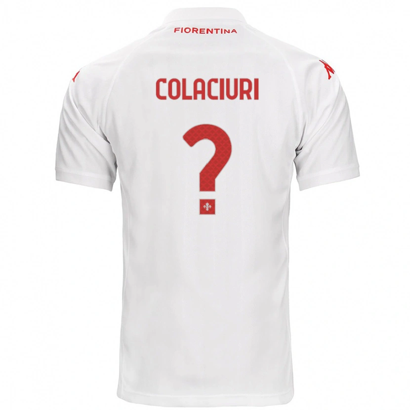 DanxenキッズGabriele Colaciuri#0白アウェイシャツ2024/25ジャージーユニフォーム