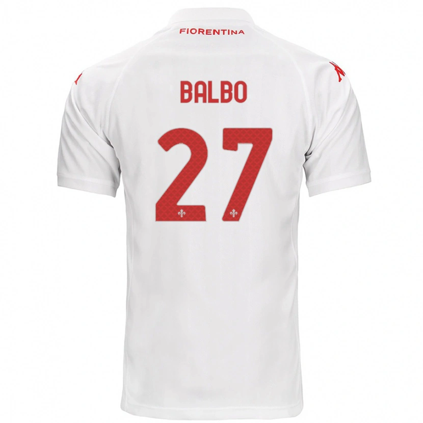 DanxenキッズLuis Balbo#27白アウェイシャツ2024/25ジャージーユニフォーム
