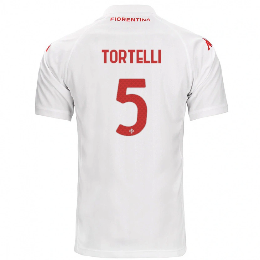 DanxenキッズAlice Tortelli#5白アウェイシャツ2024/25ジャージーユニフォーム