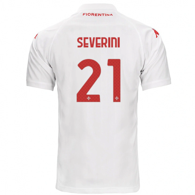 Danxenキッズエンマ・セヴェリーニ#21白アウェイシャツ2024/25ジャージーユニフォーム