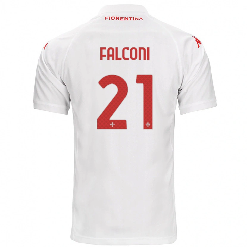 DanxenキッズNiccolò Falconi#21白アウェイシャツ2024/25ジャージーユニフォーム