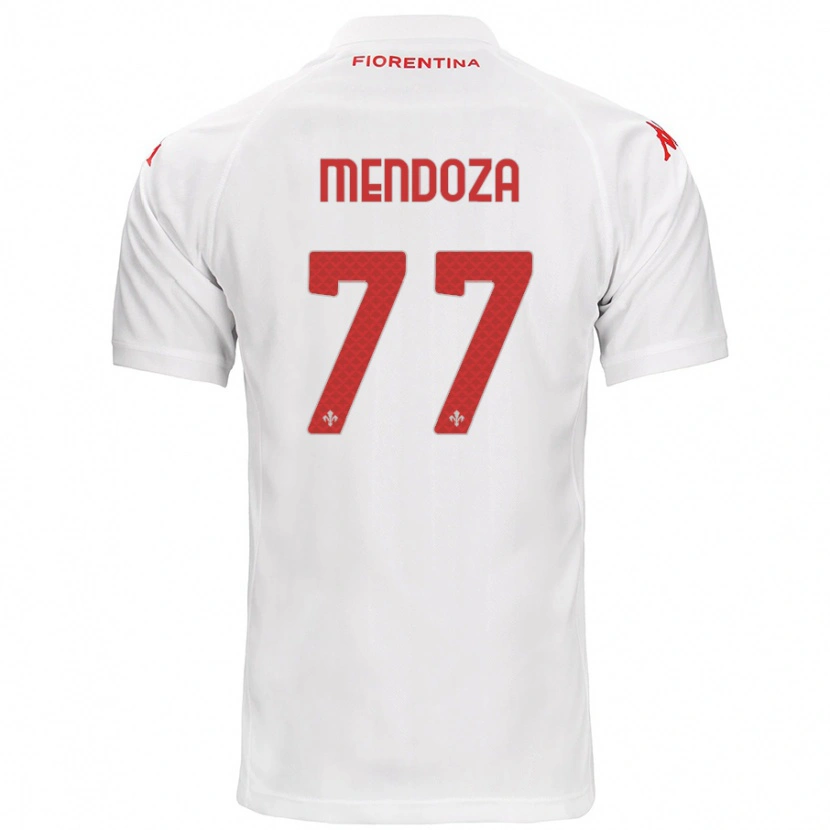 Danxenキッズウィリアム・メンドーサ#77白アウェイシャツ2024/25ジャージーユニフォーム