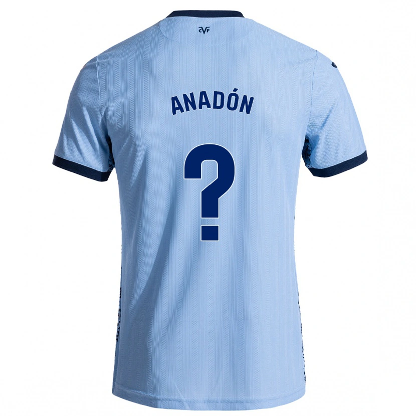 DanxenキッズGuillermo Anadón#0スカイブルーアウェイシャツ2024/25ジャージーユニフォーム