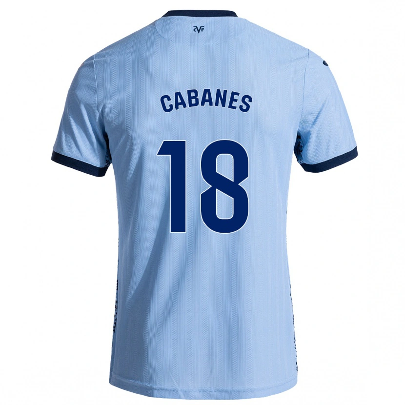 DanxenキッズPau Cabanes#18スカイブルーアウェイシャツ2024/25ジャージーユニフォーム