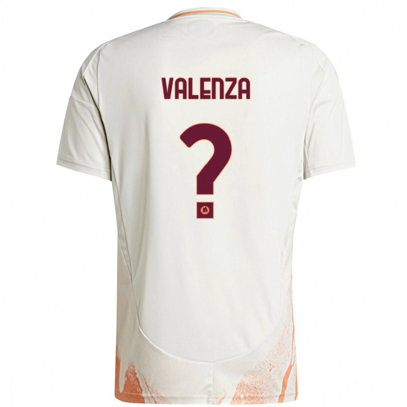 DanxenキッズSalvatore Valenza#0クリーム ホワイト オレンジアウェイシャツ2024/25ジャージーユニフォーム
