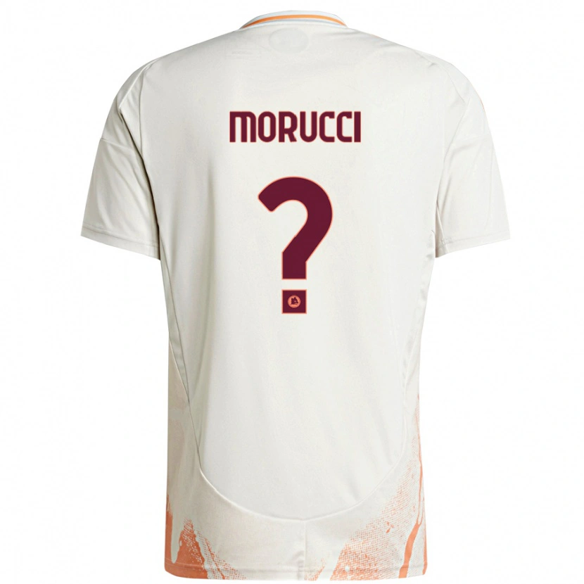 DanxenキッズEdoardo Morucci#0クリーム ホワイト オレンジアウェイシャツ2024/25ジャージーユニフォーム