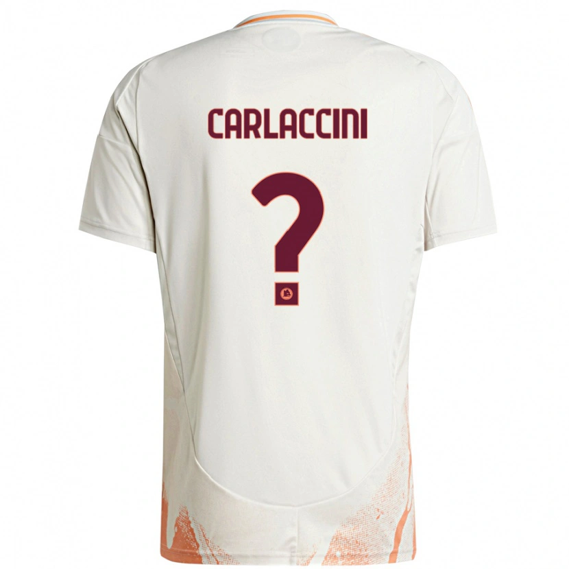 DanxenキッズSamuele Carlaccini#0クリーム ホワイト オレンジアウェイシャツ2024/25ジャージーユニフォーム