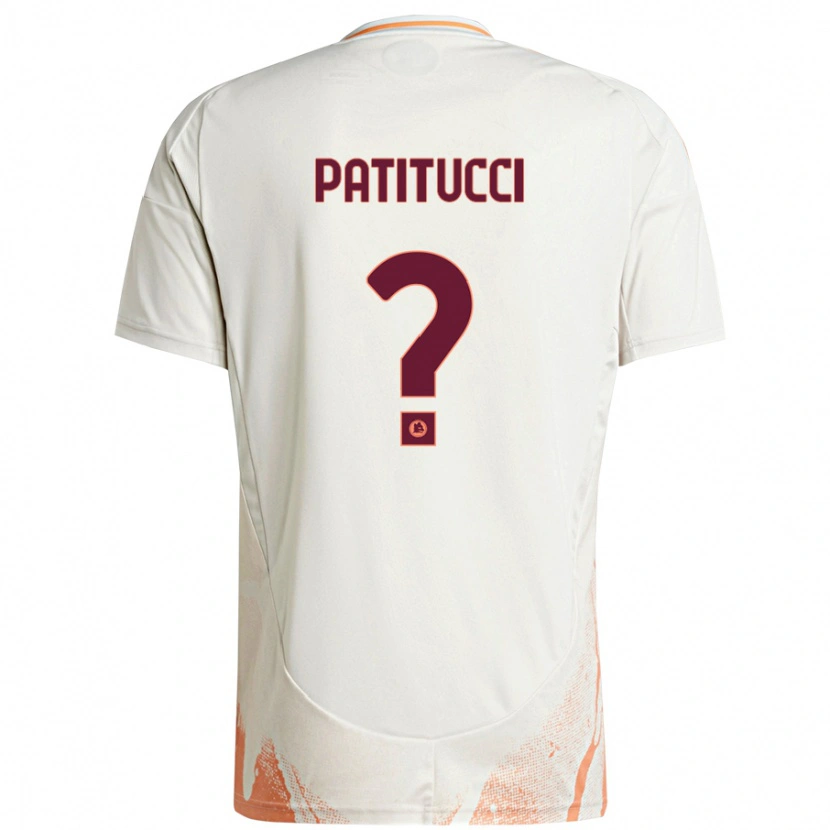 DanxenキッズChristian Patitucci#0クリーム ホワイト オレンジアウェイシャツ2024/25ジャージーユニフォーム
