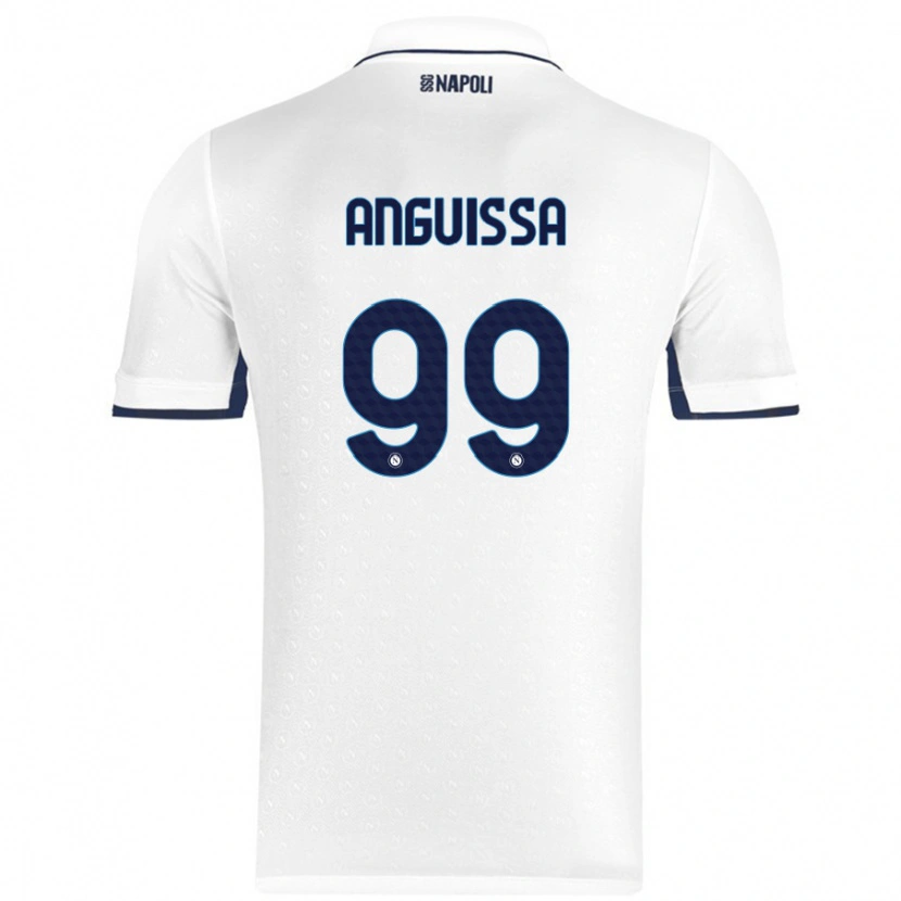 Danxenキッズアンドレ=フランク・ザンボ・アンギサ#99ホワイト ロイヤルブルーアウェイシャツ2024/25ジャージーユニフォーム