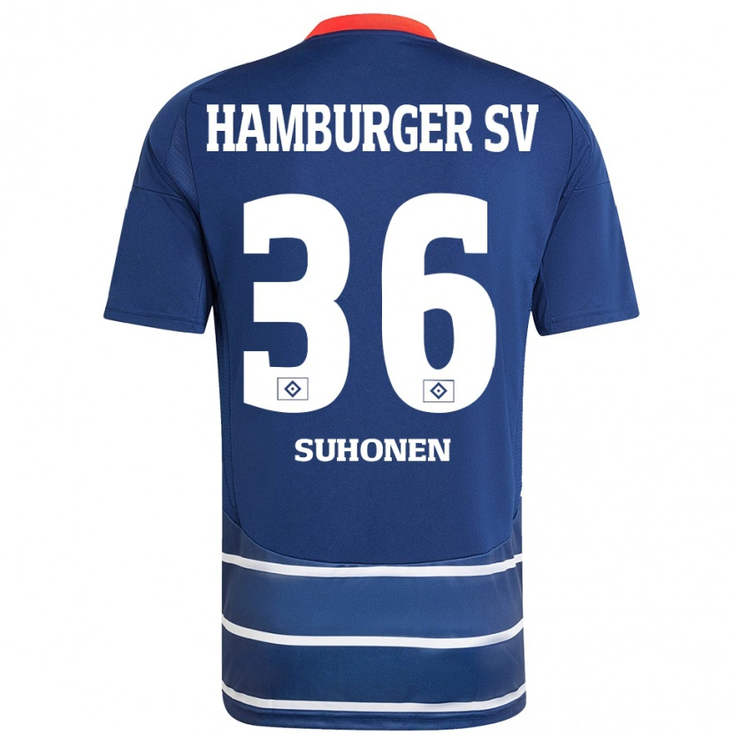 Danxenキッズアンシ・スホネン#36ダークブルーアウェイシャツ2024/25ジャージーユニフォーム