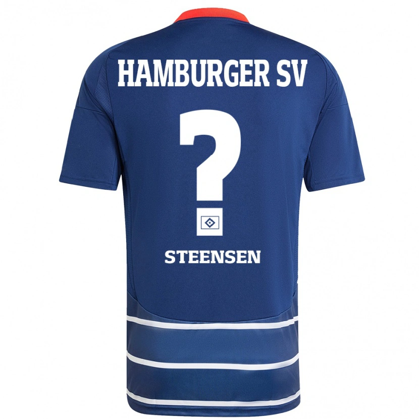 DanxenキッズMika Steensen#0ダークブルーアウェイシャツ2024/25ジャージーユニフォーム