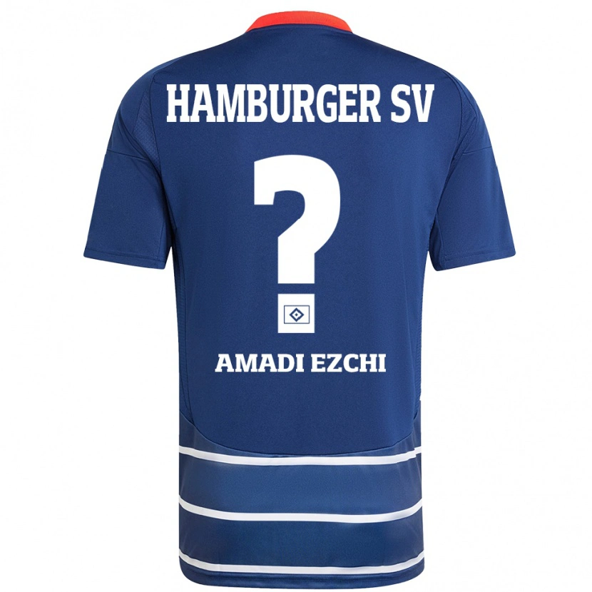DanxenキッズEmmanuel Amadi Ezchi#0ダークブルーアウェイシャツ2024/25ジャージーユニフォーム