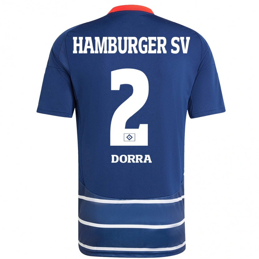 DanxenキッズRaphael Dorra#2ダークブルーアウェイシャツ2024/25ジャージーユニフォーム