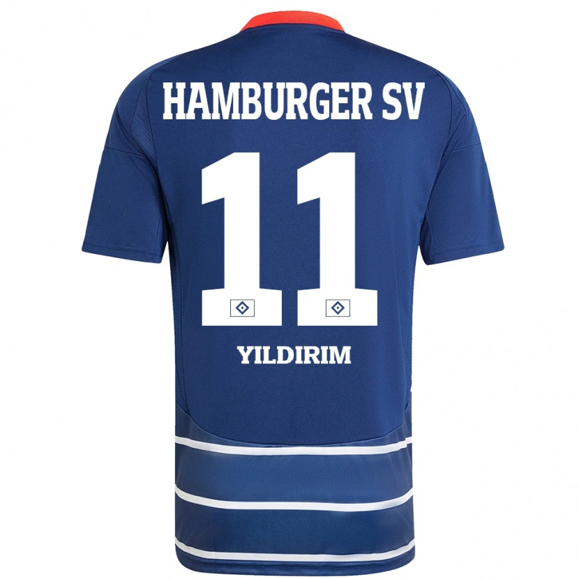 DanxenキッズMehmet Yildirim#11ダークブルーアウェイシャツ2024/25ジャージーユニフォーム