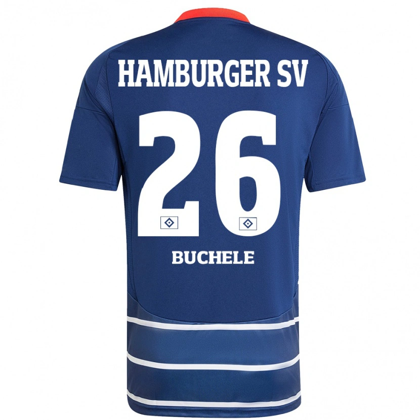 DanxenキッズMia Büchele#26ダークブルーアウェイシャツ2024/25ジャージーユニフォーム