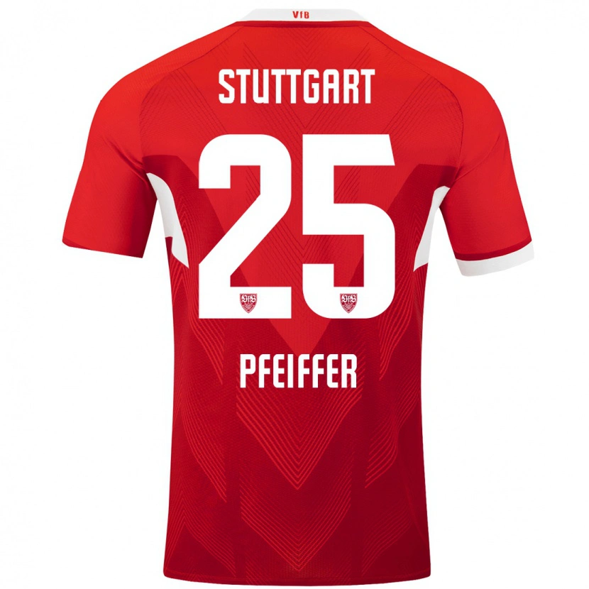 Danxenキッズルカ・ファイファー#25赤 白アウェイシャツ2024/25ジャージーユニフォーム