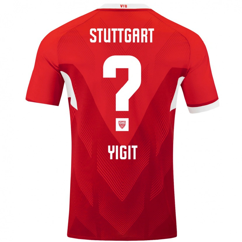 DanxenキッズErtugrul Yigit#0赤 白アウェイシャツ2024/25ジャージーユニフォーム