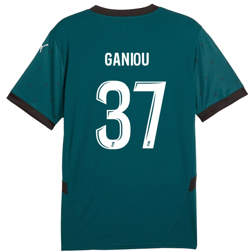 Danxenキッズイスマエロ・ガニウ#37ダークグリーンアウェイシャツ2024/25ジャージーユニフォーム