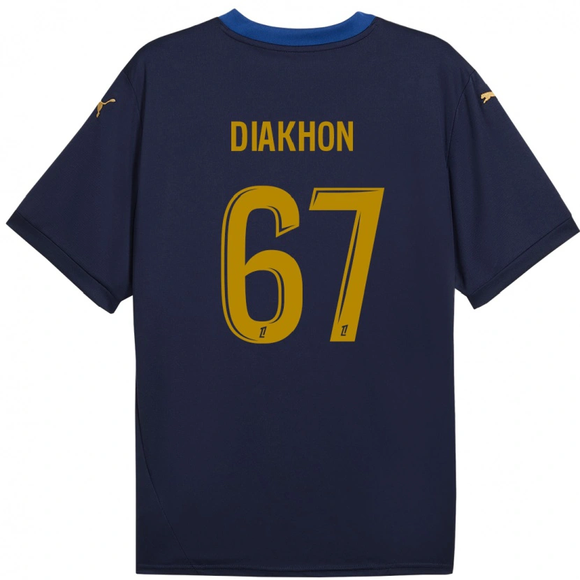 Danxenキッズママドゥ・ドコン#67ネイビーゴールドアウェイシャツ2024/25ジャージーユニフォーム