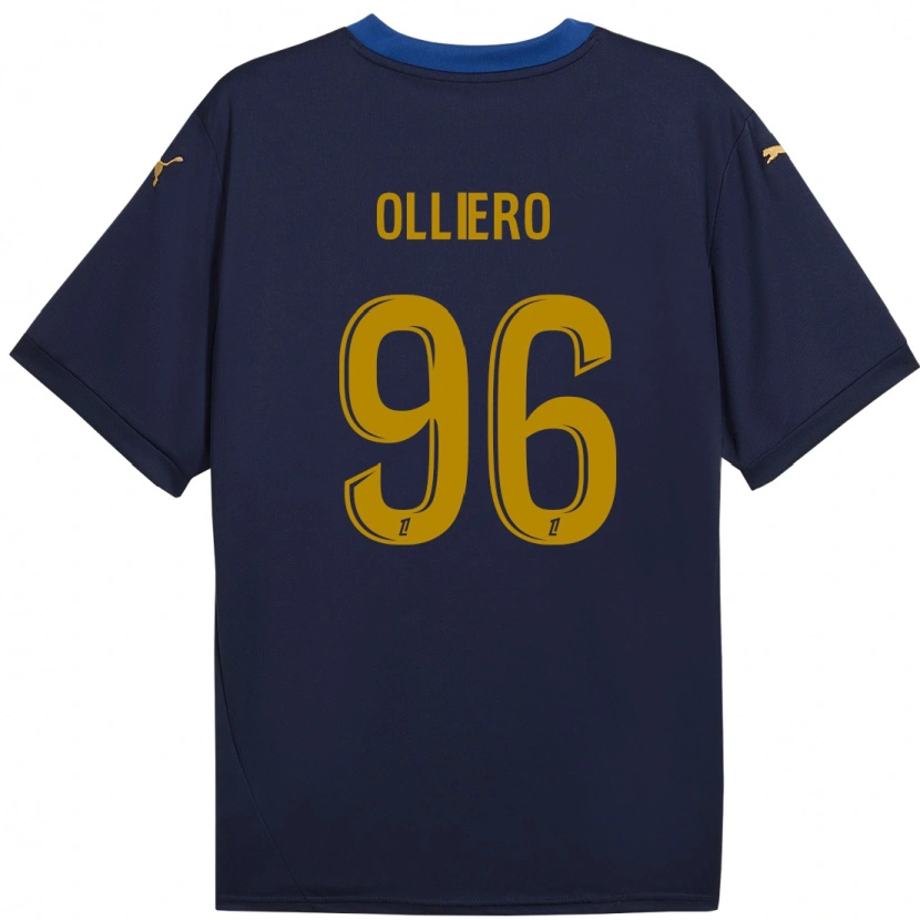 Danxenキッズアレクサンドル・オリエロ#96ネイビーゴールドアウェイシャツ2024/25ジャージーユニフォーム