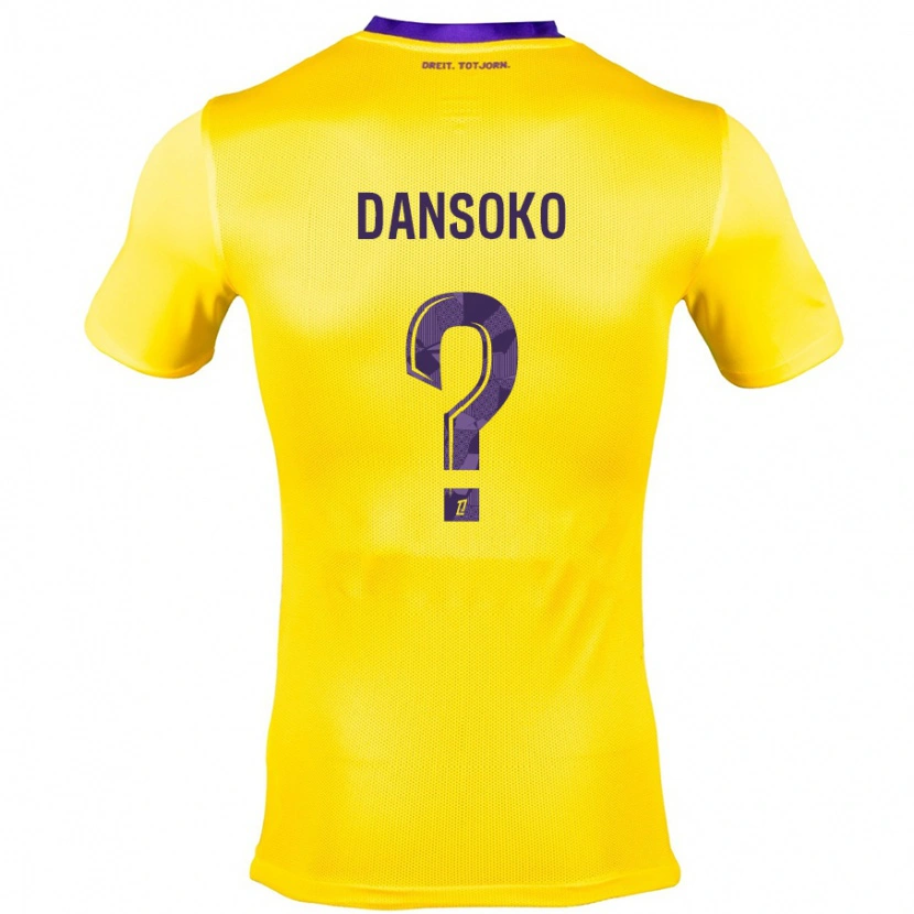 Danxenキッズムハマド・ダンスク#0黄紫アウェイシャツ2024/25ジャージーユニフォーム