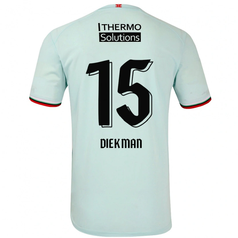 Danxenキッズジル・イルゼ・ディークマン#15ライトグリーンアウェイシャツ2024/25ジャージーユニフォーム