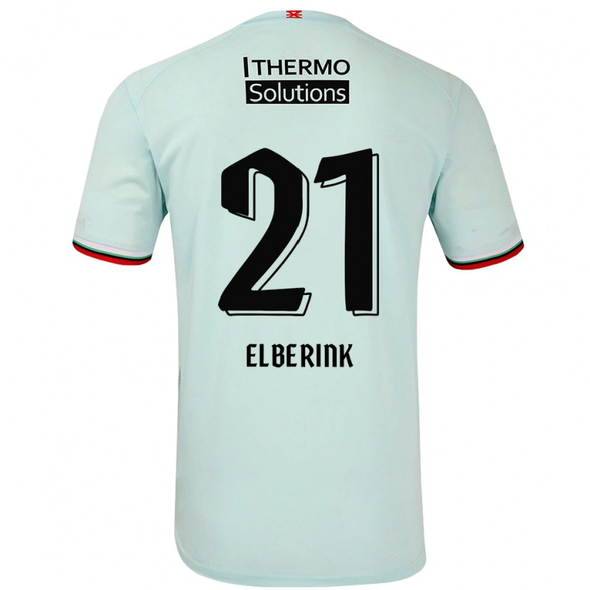 Danxenキッズエヴァ・オーデ・エルベリンク#21ライトグリーンアウェイシャツ2024/25ジャージーユニフォーム