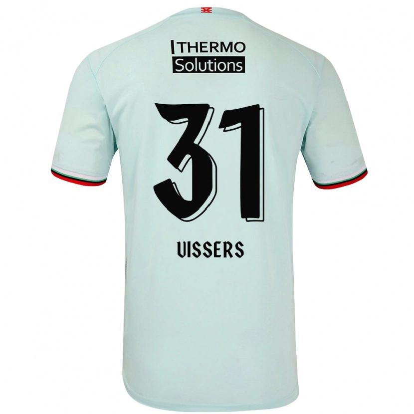 DanxenキッズKiki Vissers#31ライトグリーンアウェイシャツ2024/25ジャージーユニフォーム