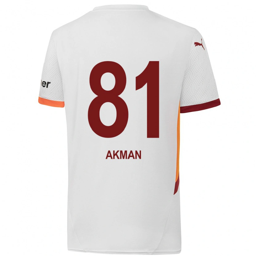 Danxenキッズハムザ・アクマン#81白 黄 赤アウェイシャツ2024/25ジャージーユニフォーム
