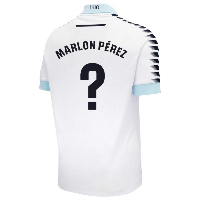 DanxenキッズMarlon Pérez#0ホワイト ブルーアウェイシャツ2024/25ジャージーユニフォーム