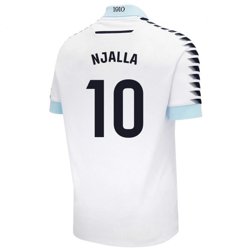 DanxenキッズNico Njalla#10ホワイト ブルーアウェイシャツ2024/25ジャージーユニフォーム