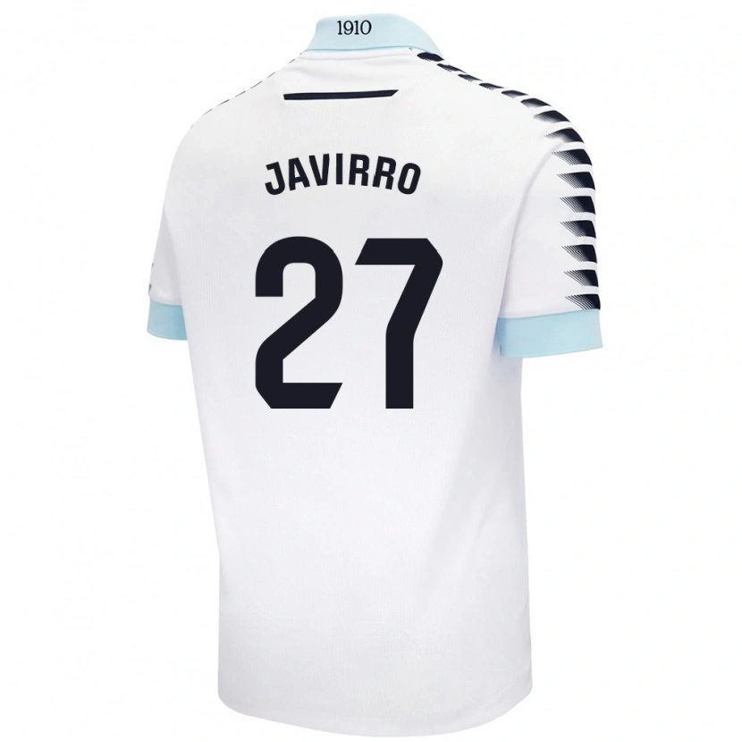 DanxenキッズJavirro#27ホワイト ブルーアウェイシャツ2024/25ジャージーユニフォーム