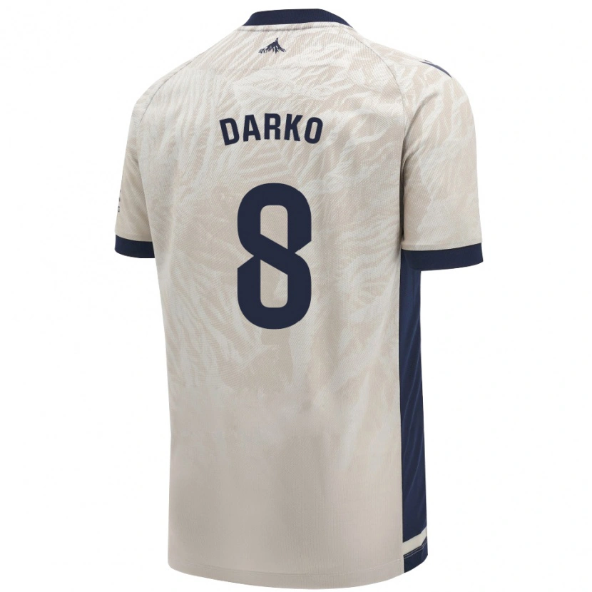 Danxenキッズダルコ・ブラシャナツ#8ライトグレーアウェイシャツ2024/25ジャージーユニフォーム