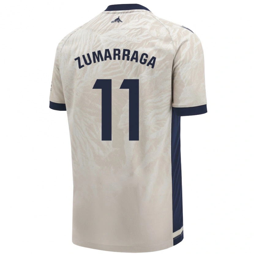 Danxenキッズアイタナ・ズマラガ・ガルデ#11ライトグレーアウェイシャツ2024/25ジャージーユニフォーム