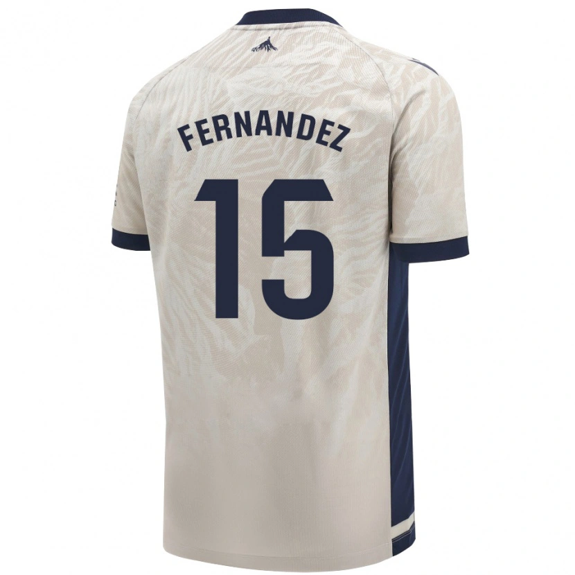 Danxenキッズレイレ・フェルナンデス・サンチェス#15ライトグレーアウェイシャツ2024/25ジャージーユニフォーム