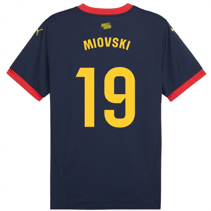 Danxenキッズボヤン・ミオフスキー#19ネイビーレッドアウェイシャツ2024/25ジャージーユニフォーム
