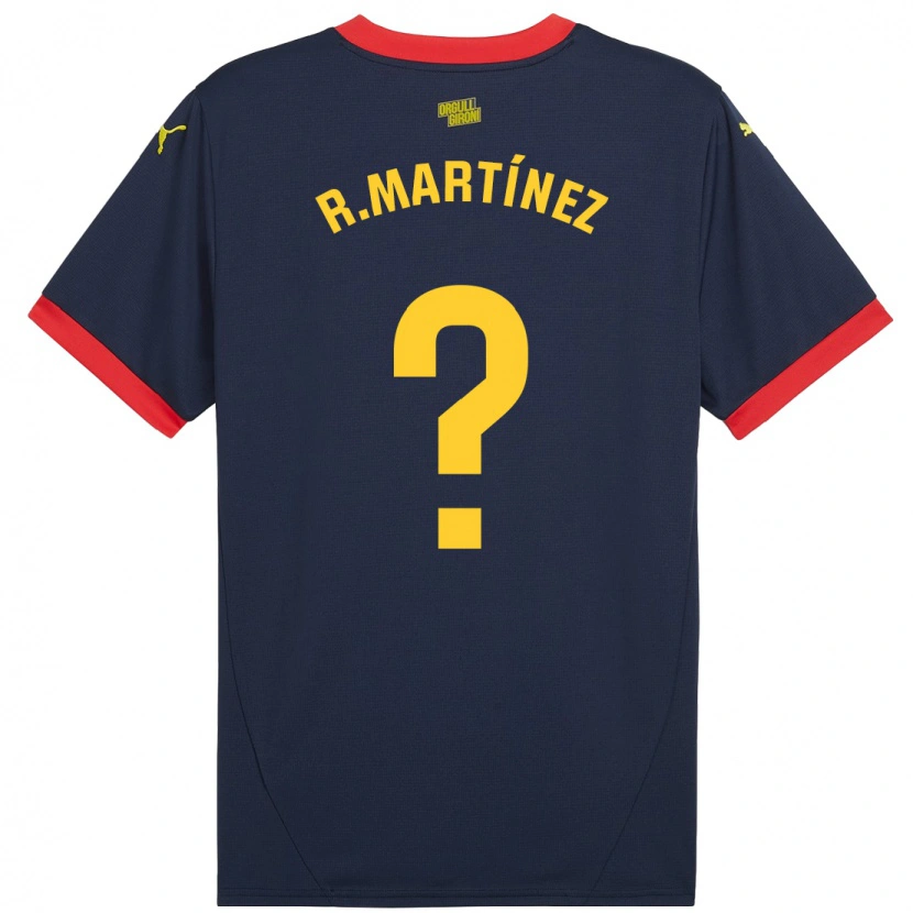 DanxenキッズRaúl Martínez#0ネイビーレッドアウェイシャツ2024/25ジャージーユニフォーム