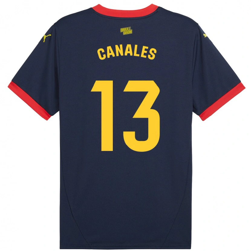 Danxenキッズホアン・カナレス#13ネイビーレッドアウェイシャツ2024/25ジャージーユニフォーム